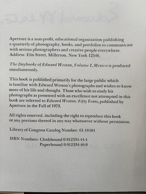 The Daybooks Of Edward Weston: I: Mexico and II: California