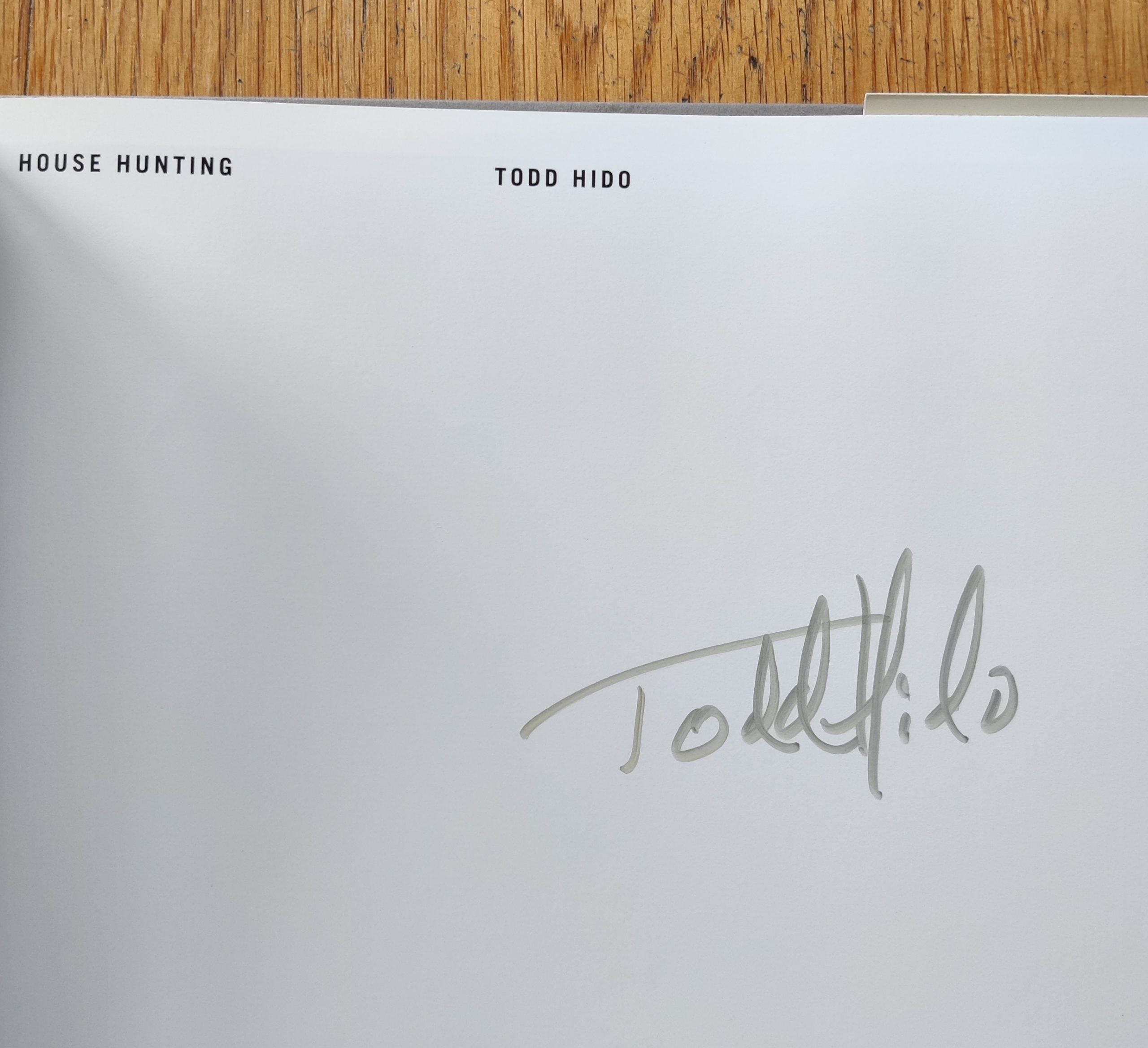 Buy House Hunting with print signed by Todd Hido special edition