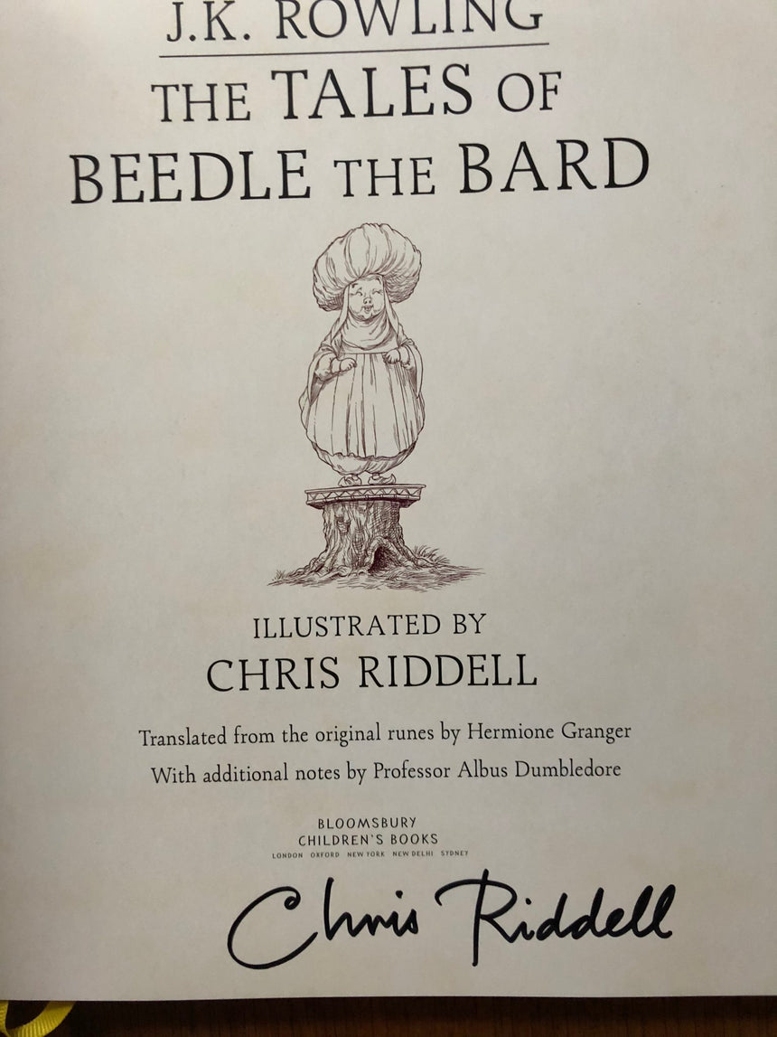 Buy The Tales of Beedle the Bard Illustrated Edition J K Rowling and Chris  Riddell – Setanta Books
