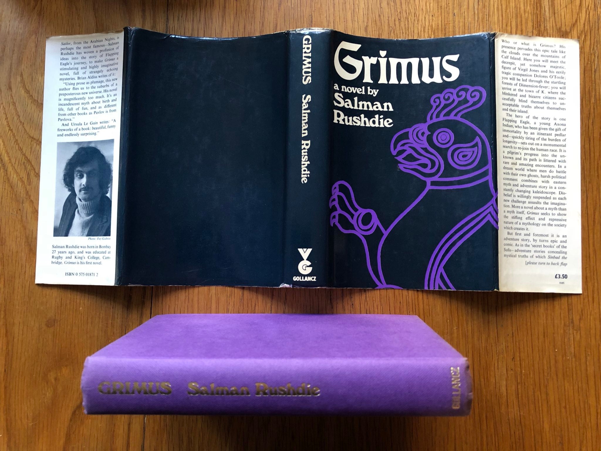 Grimus by Salman Rushdie Hardcover DJ 1st Edition 1979 RARE 1st Novel of high quality Rushdie