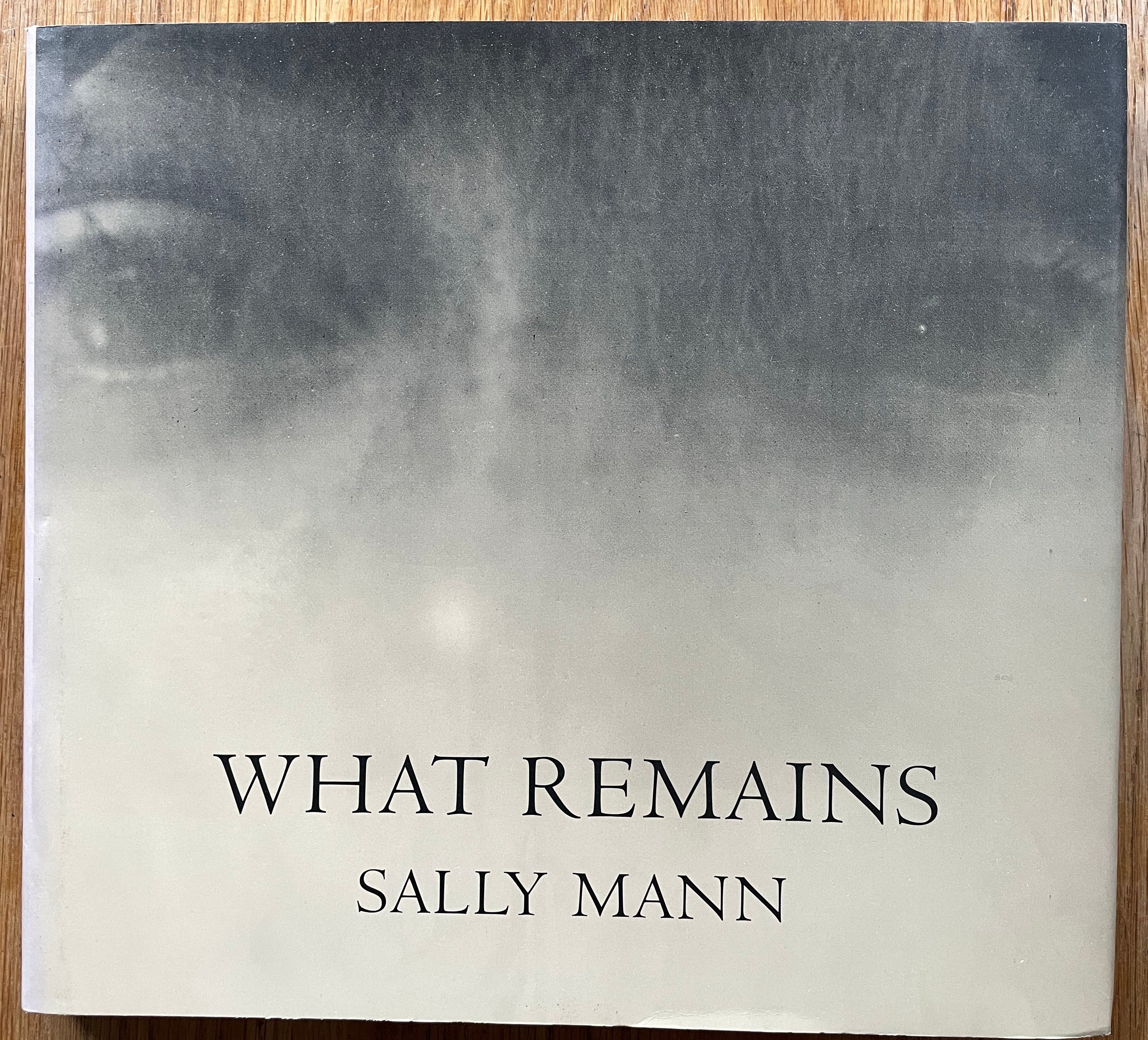 Buy What Remains Sally Mann 1st edition photography book – Setanta 
